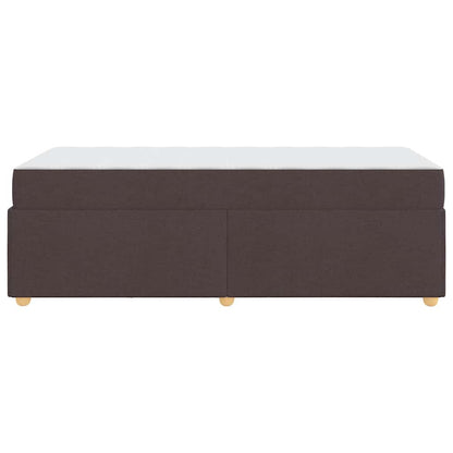 Struttura del letto Marrone scuro 80 x 200 cm Tessuto