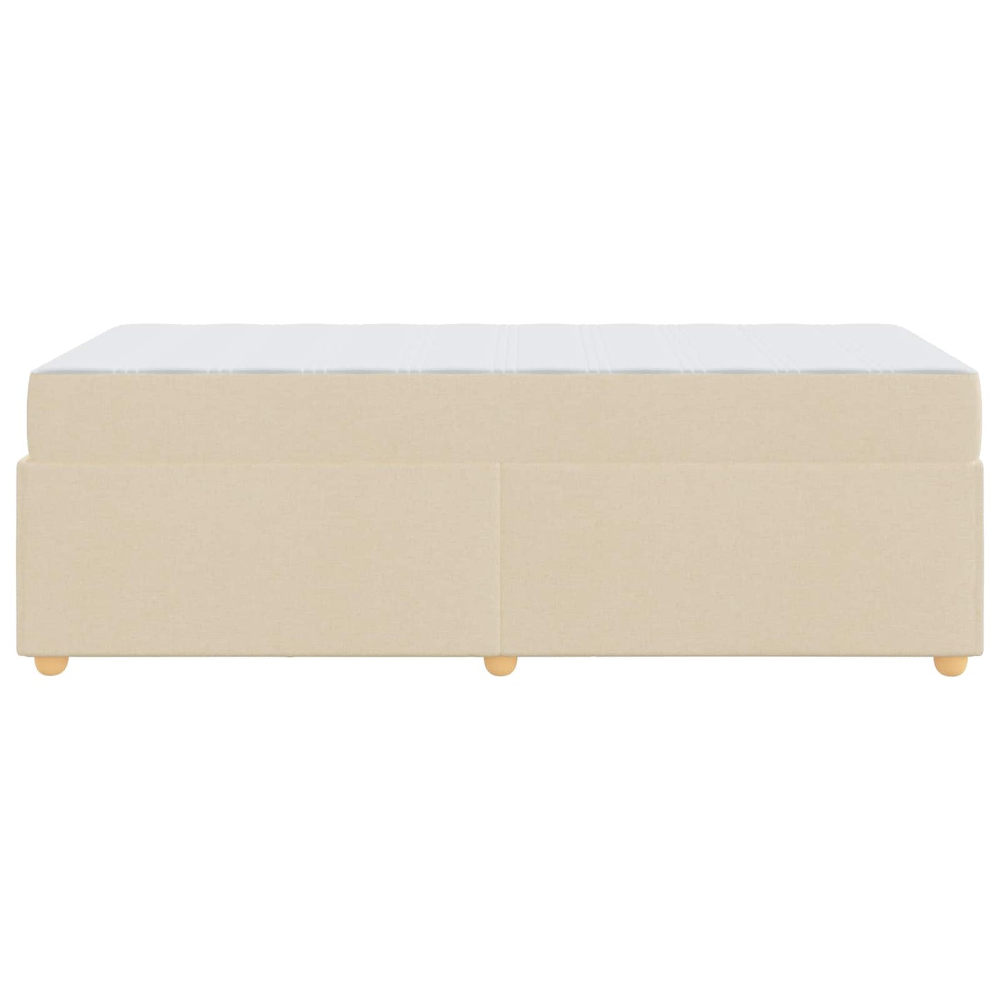 Struttura del letto con materasso Crema 80 x 200 cm Tessuto | homemem39