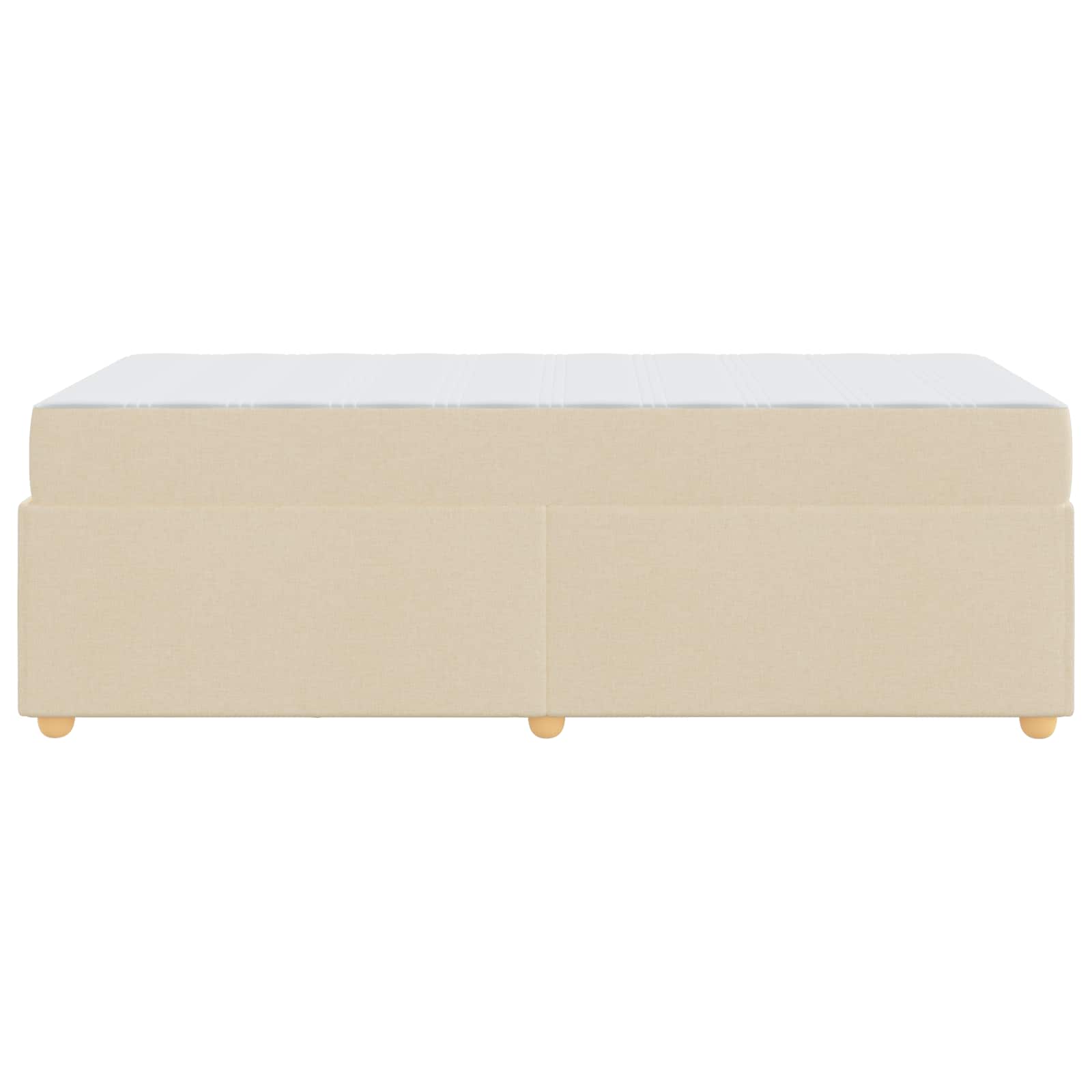 Struttura del letto con materasso Crema 80 x 200 cm Tessuto | homemem39