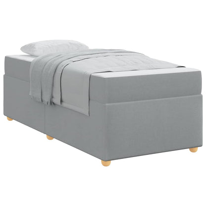Struttura del letto Grigio chiaro 90 x 190 cm Tessuto