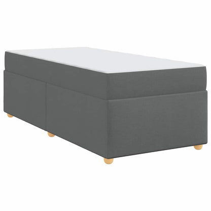 Struttura del letto Grigio scuro 90 x 190 cm Tessuto