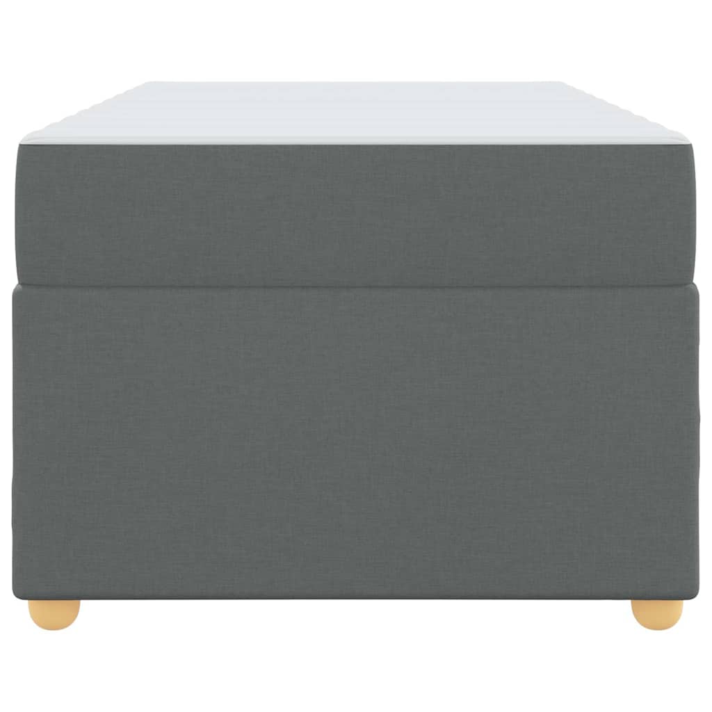 Struttura del letto Grigio scuro 90 x 190 cm Tessuto