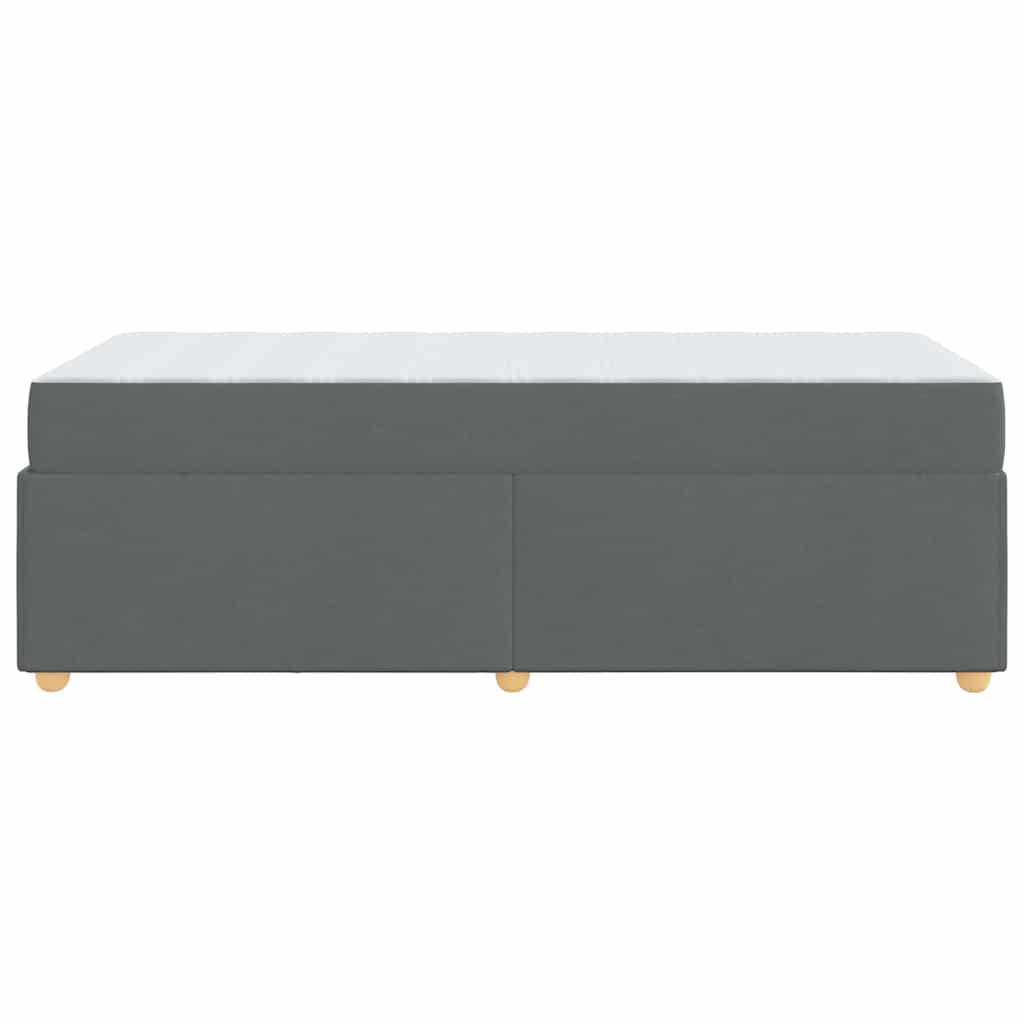 Struttura del letto Grigio scuro 90 x 190 cm Tessuto