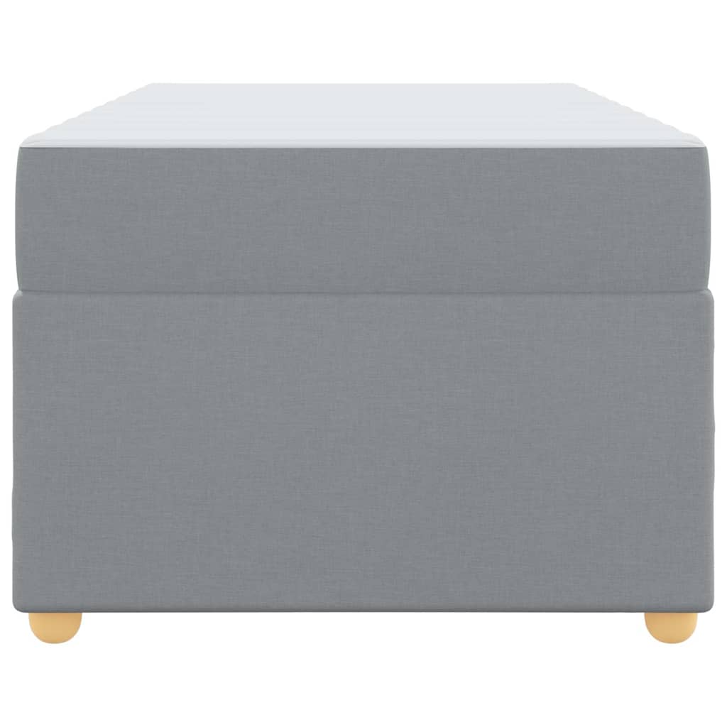 Struttura del letto Grigio chiaro 90 x 200 cm Tessuto