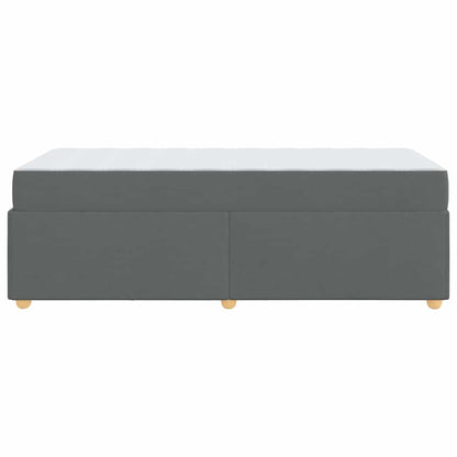Struttura del letto Grigio scuro 90 x 200 cm Tessuto - homemem39