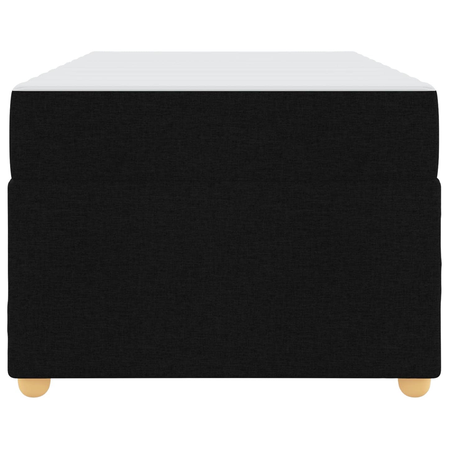 Struttura del letto con materasso Nero 100 x 200 cm Tessuto | homemem39