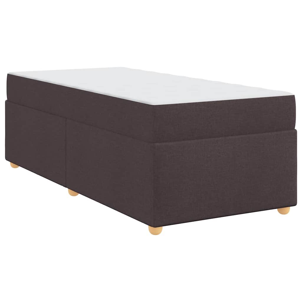 Struttura del letto Marrone scuro 100 x 200 cm Tessuto