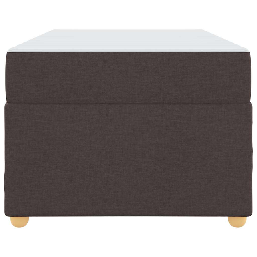 Struttura del letto Marrone scuro 100 x 200 cm Tessuto