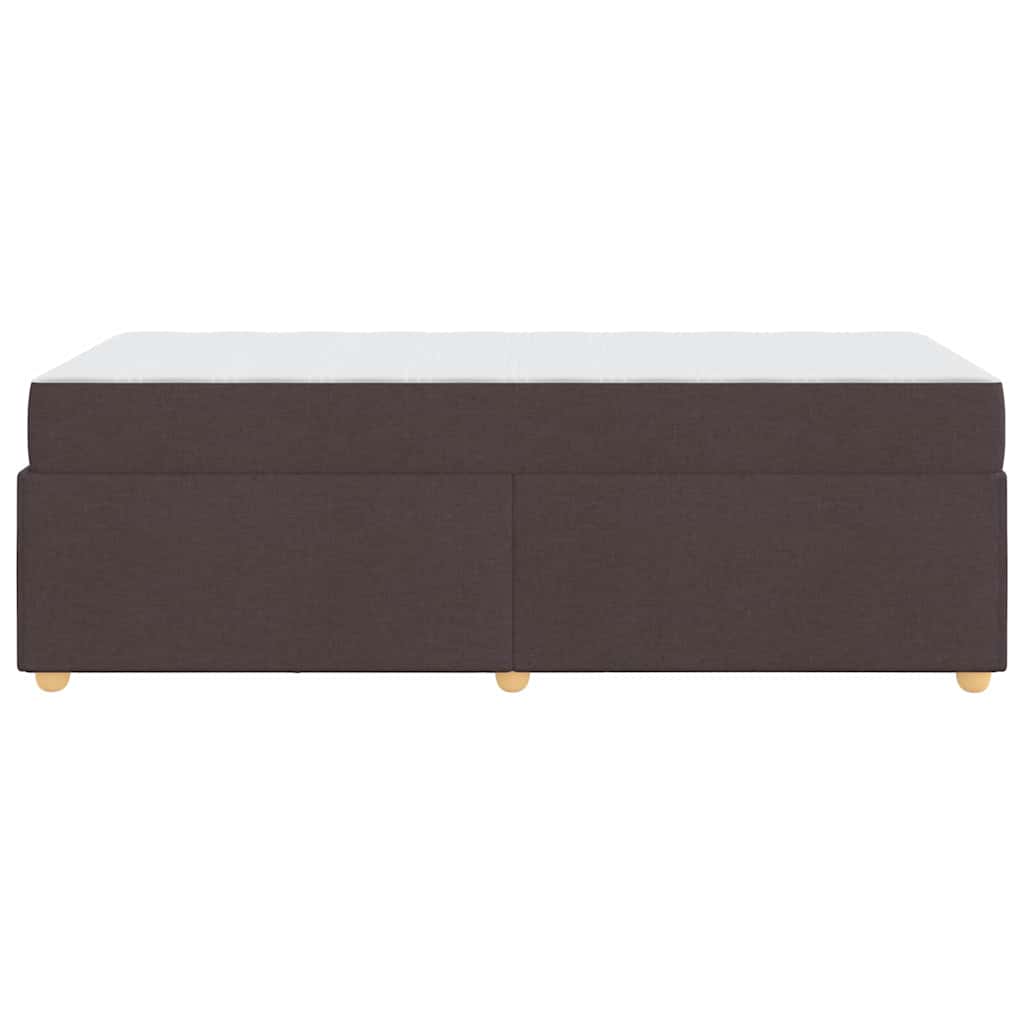 Struttura del letto Marrone scuro 100 x 200 cm Tessuto