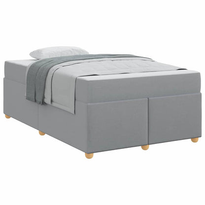 Struttura del letto Grigio chiaro 120 x 190 cm Tessuto