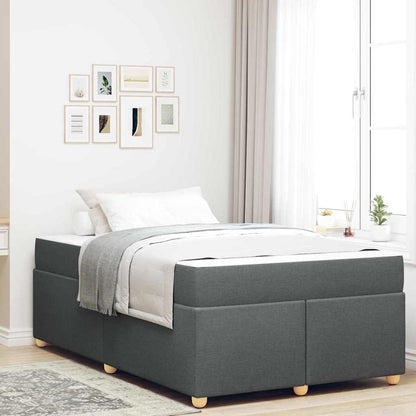 Struttura del letto Grigio scuro 120 x 190 cm Tessuto