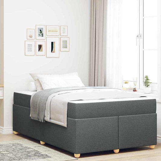 Struttura del letto Grigio scuro 120 x 190 cm Tessuto