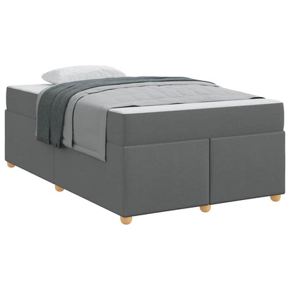 Struttura del letto Grigio scuro 120 x 190 cm Tessuto