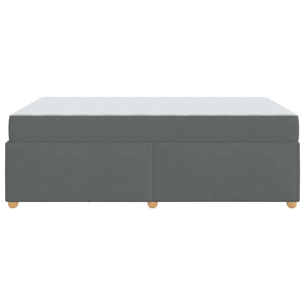 Struttura del letto Grigio scuro 120 x 190 cm Tessuto