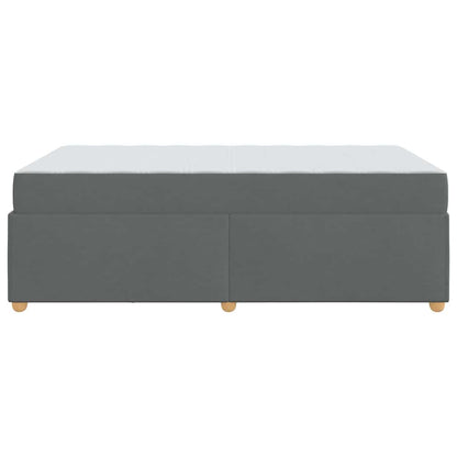 Struttura del letto Grigio scuro 120 x 190 cm Tessuto