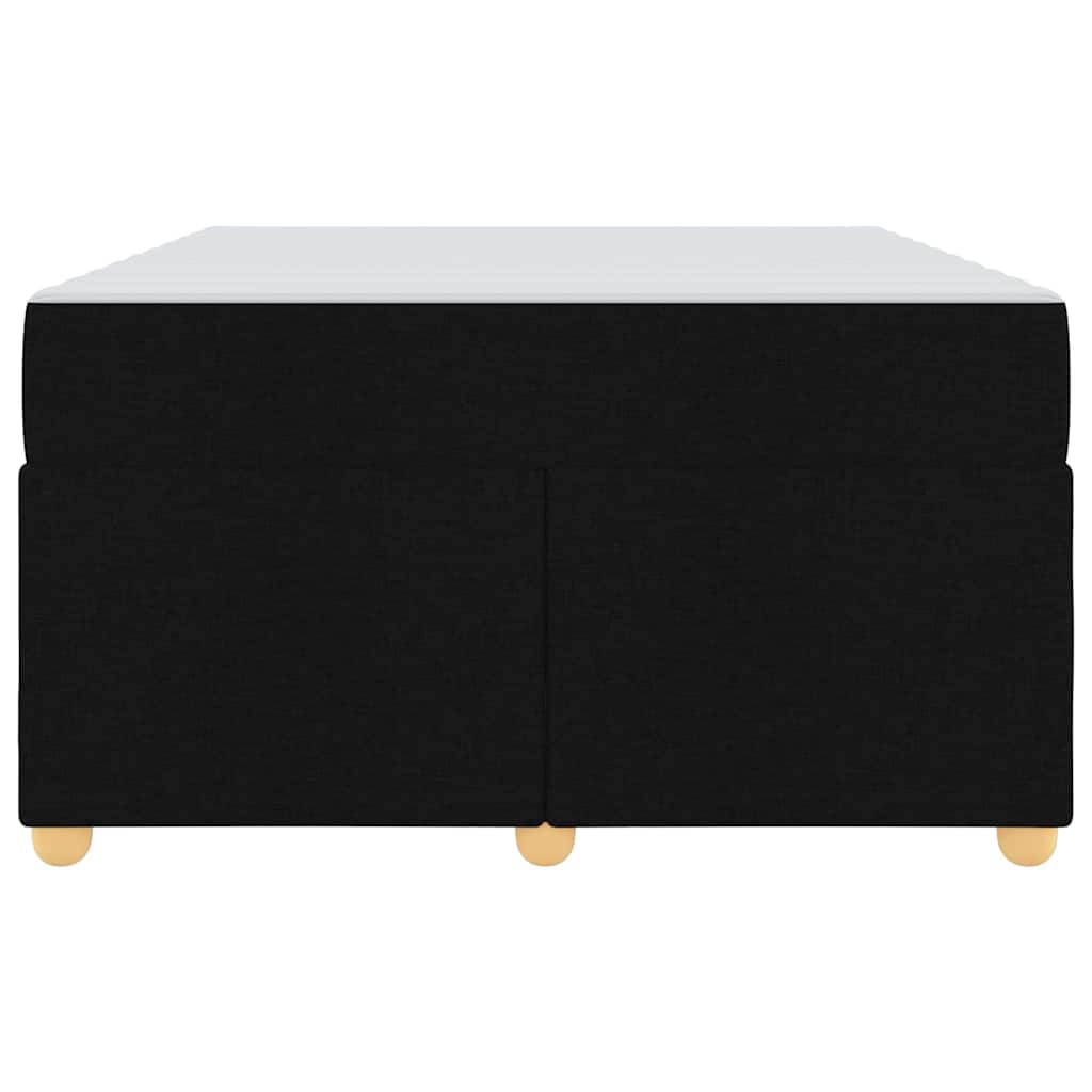 Struttura del letto con materasso Nero 120 x 190 cm Tessuto