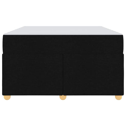 Struttura del letto con materasso Nero 120 x 190 cm Tessuto