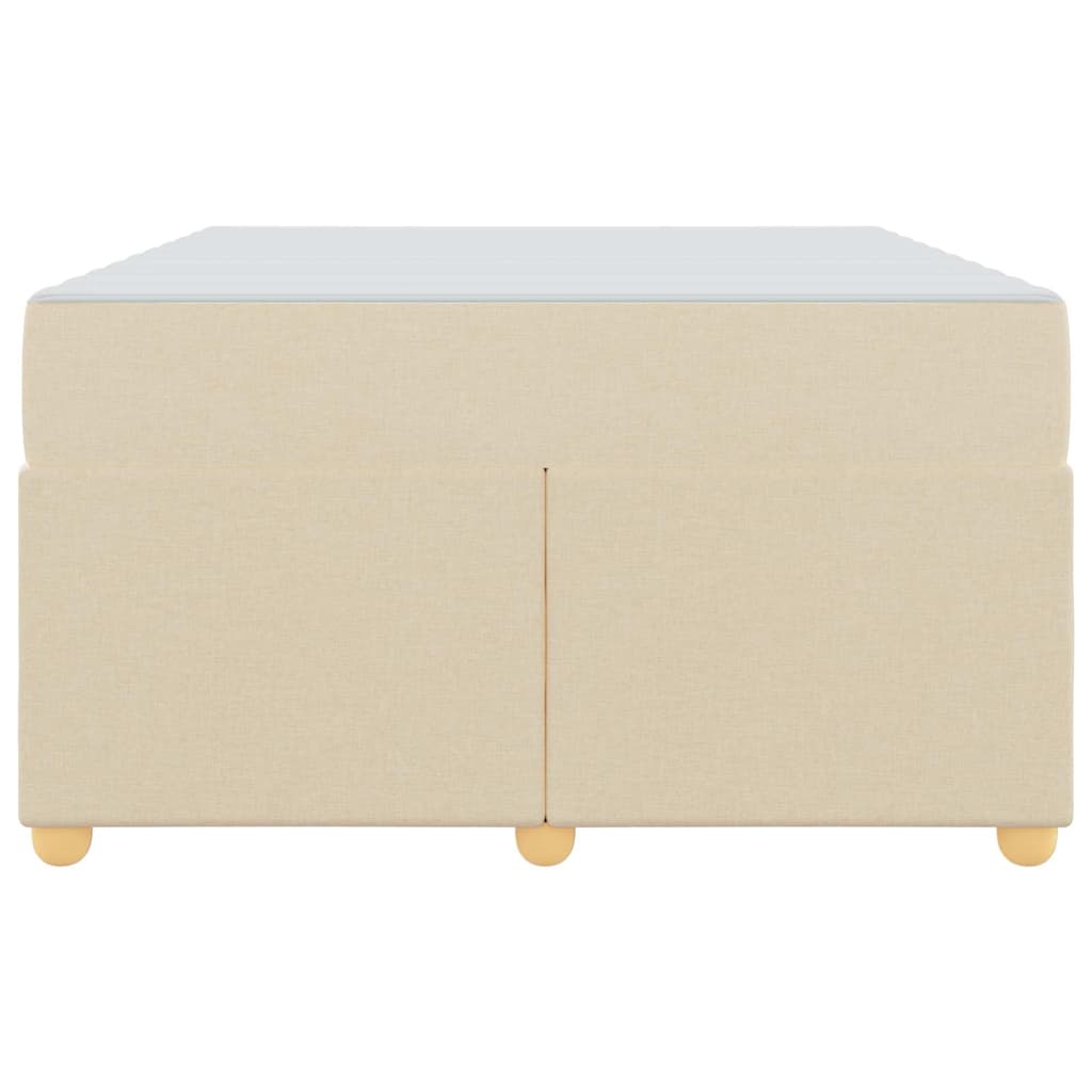 Struttura del letto con materasso Crema 120 x 190 cm Tessuto - homemem39