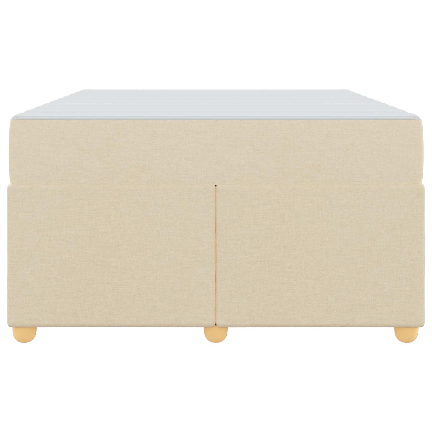 Struttura del letto con materasso Crema 120 x 190 cm Tessuto | homemem39