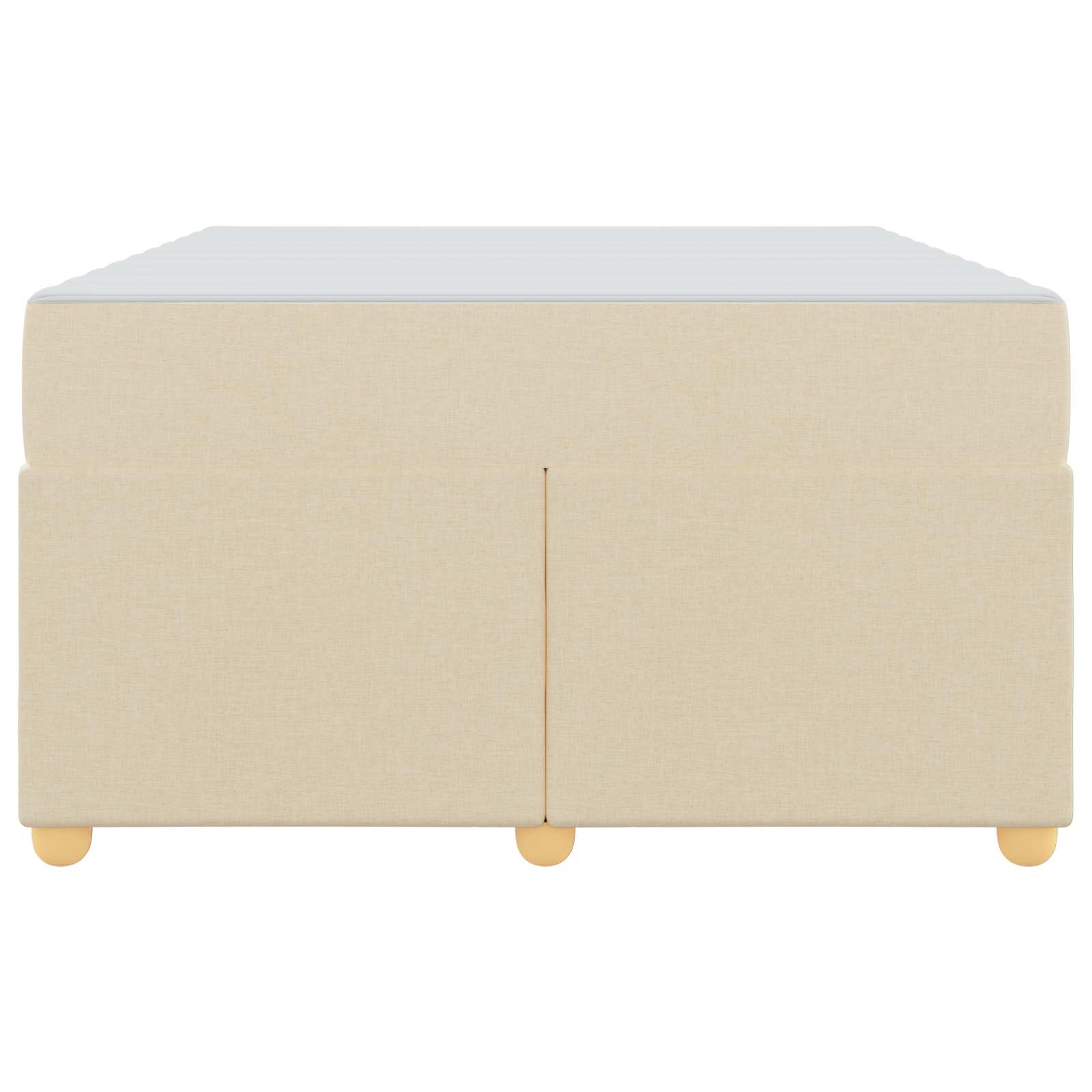 Struttura del letto con materasso Crema 120 x 190 cm Tessuto | homemem39