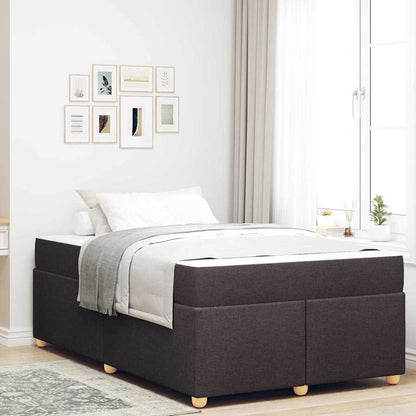 Struttura del letto Marrone scuro 120 x 200 cm Tessuto