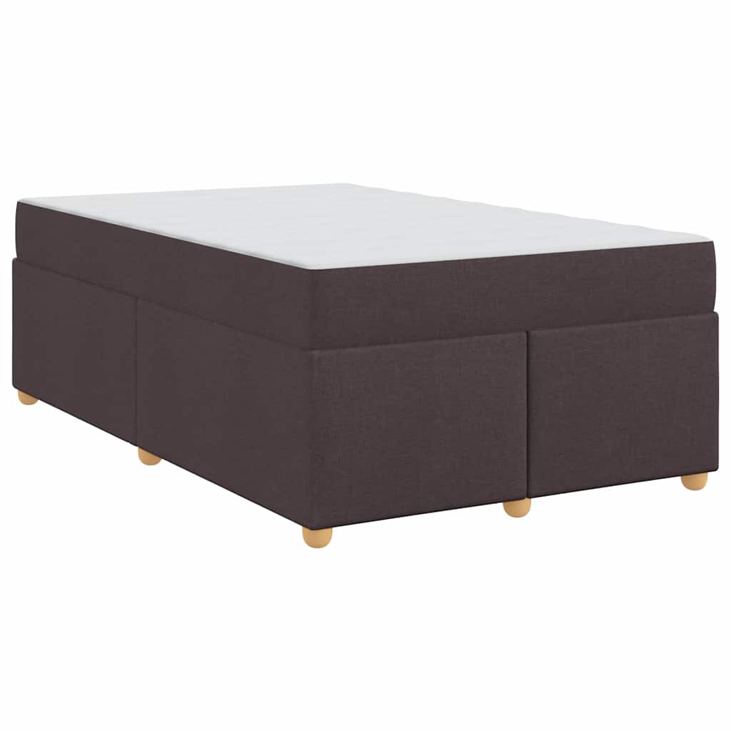 Struttura del letto Marrone scuro 120 x 200 cm Tessuto
