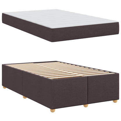 Struttura del letto Marrone scuro 120 x 200 cm Tessuto