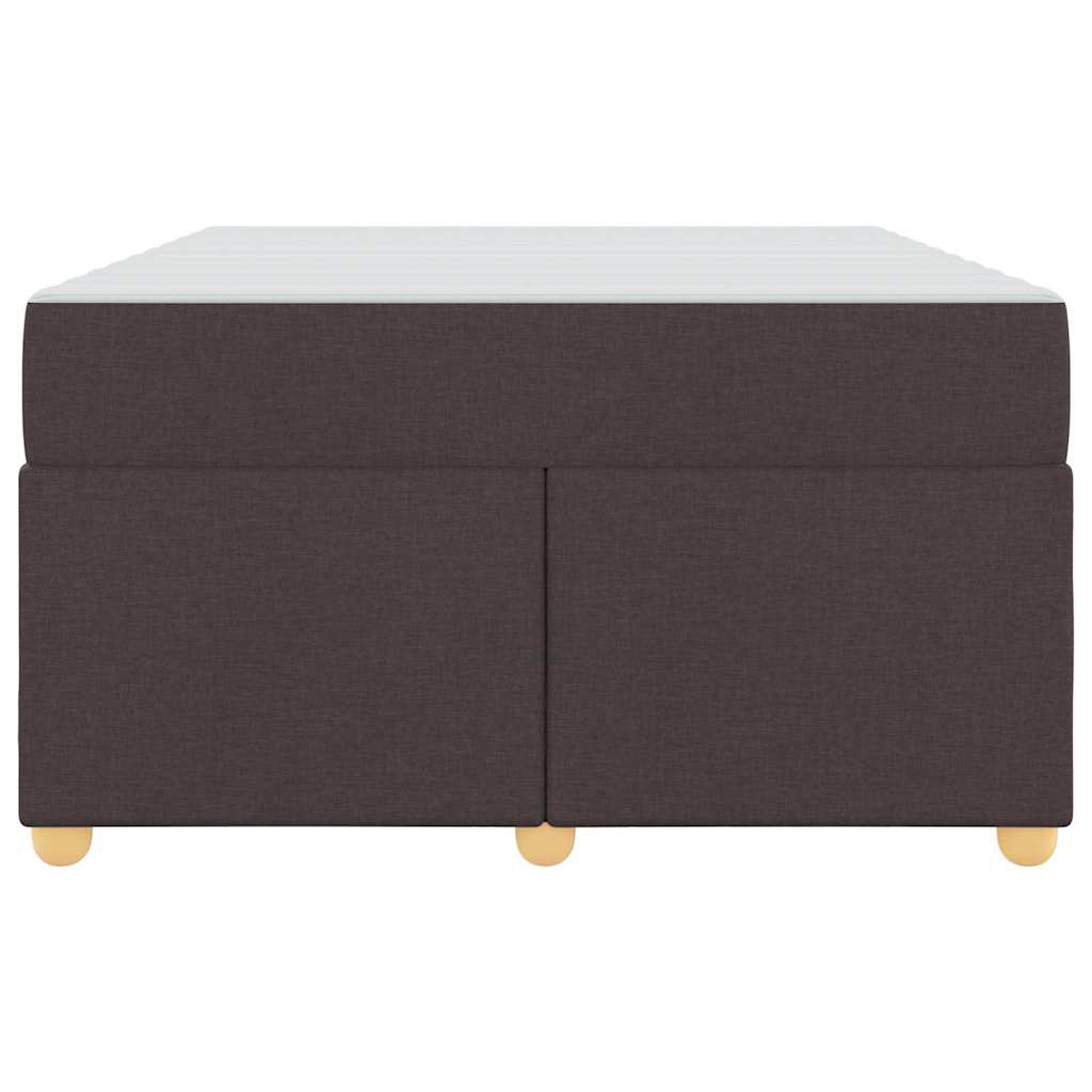 Struttura del letto Marrone scuro 120 x 200 cm Tessuto