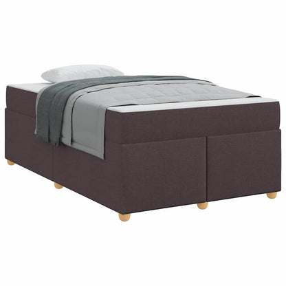 Struttura del letto Marrone scuro 120 x 200 cm Tessuto