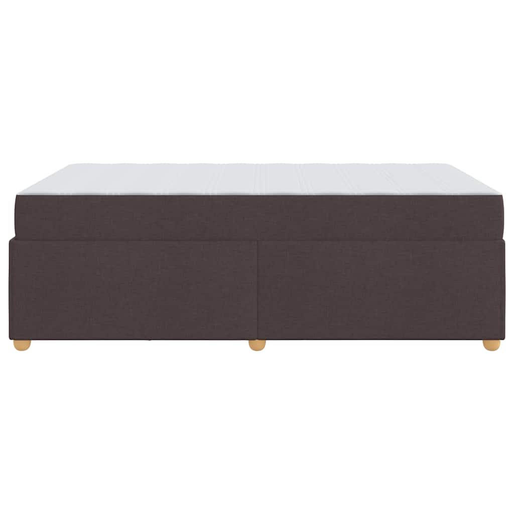 Struttura del letto Marrone scuro 120 x 200 cm Tessuto
