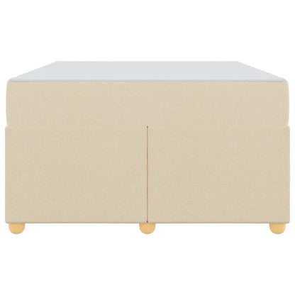 Struttura del letto con materasso Crema 120 x 200 cm Tessuto - homemem39