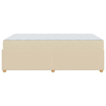 Struttura del letto con materasso Crema 120 x 200 cm Tessuto - homemem39