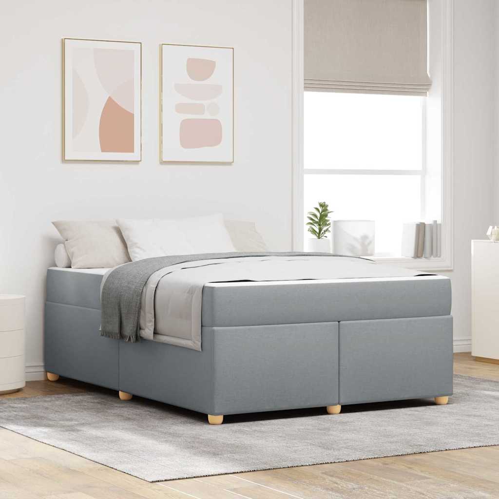 Struttura del letto Grigio chiaro 140 x 200 cm Tessuto | homemem39