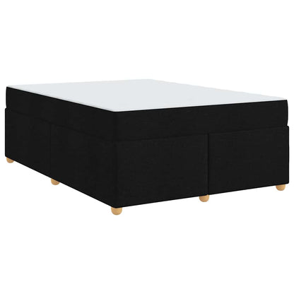Struttura del letto con materasso Nero 140 x 200 cm Tessuto
