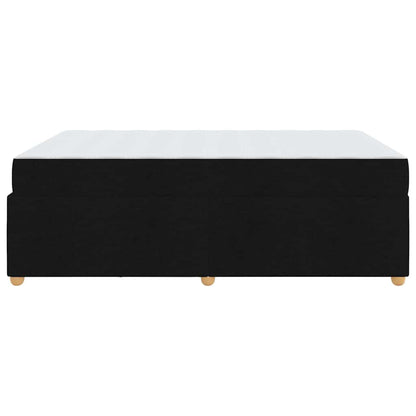 Struttura del letto con materasso Nero 140 x 200 cm Tessuto