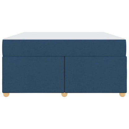 Struttura del letto con materasso Blu 140 x 200 cm Tessuto - homemem39