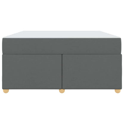 Struttura del letto Grigio scuro 160 x 200 cm Tessuto
