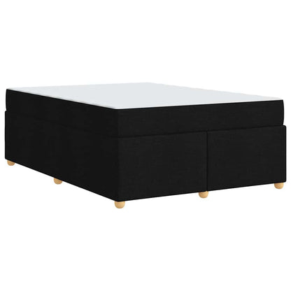 Struttura del letto con materasso Nero 160 x 200 cm Tessuto | homemem39