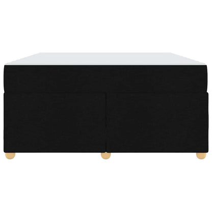 Struttura del letto con materasso Nero 160 x 200 cm Tessuto | homemem39