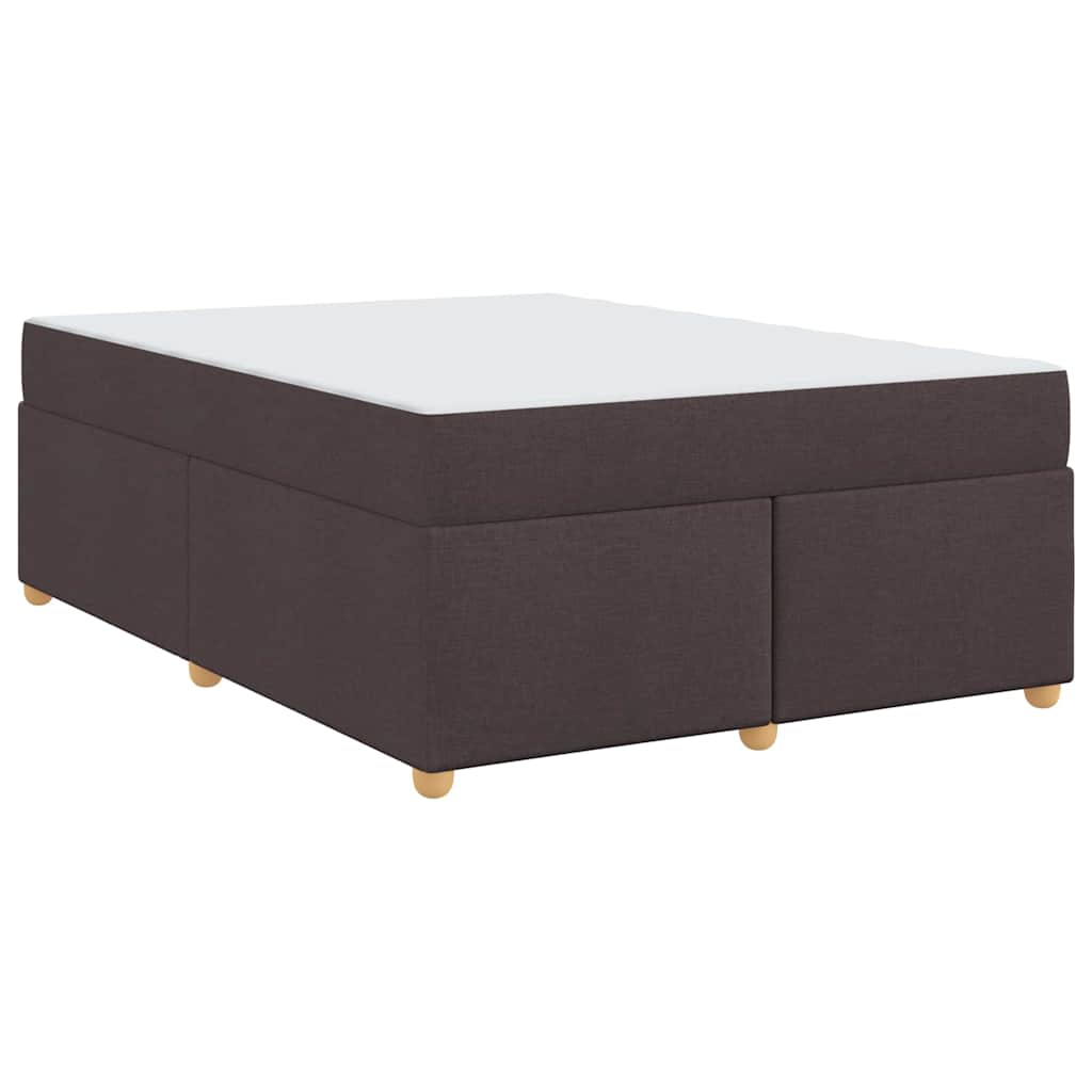 Struttura del letto Marrone scuro 160 x 200 cm Tessuto