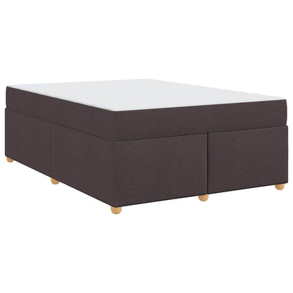 Struttura del letto Marrone scuro 160 x 200 cm Tessuto
