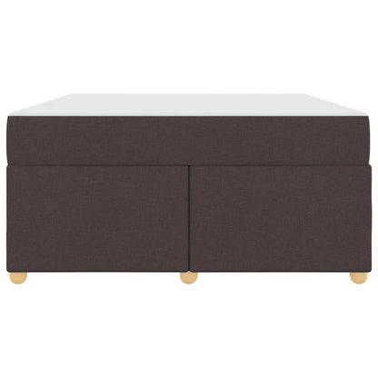 Struttura del letto Marrone scuro 160 x 200 cm Tessuto