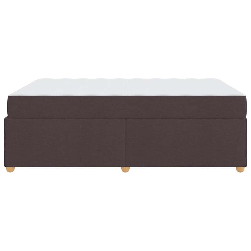 Struttura del letto Marrone scuro 160 x 200 cm Tessuto