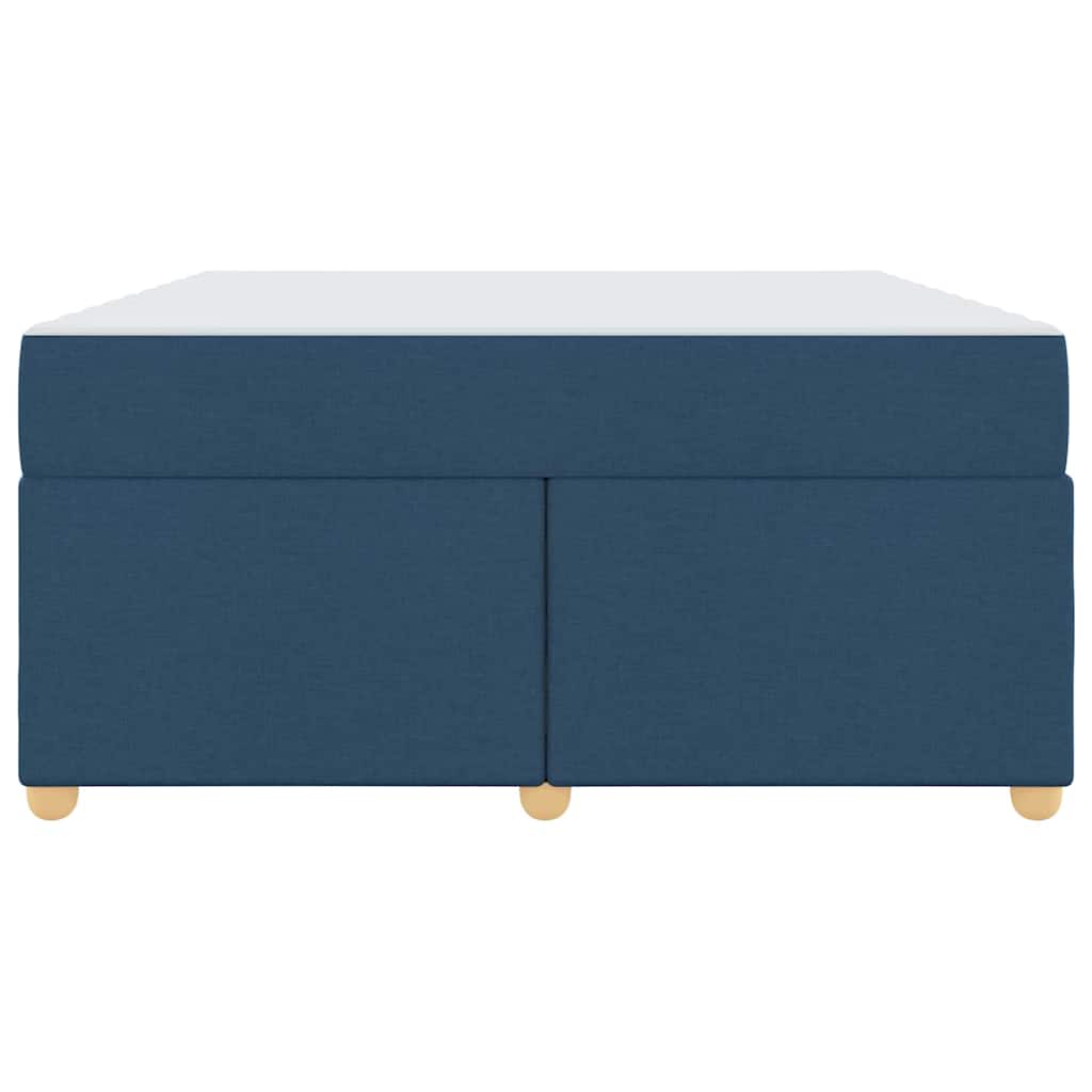 Struttura del letto con materasso Blu 160 x 200 cm Tessuto - homemem39