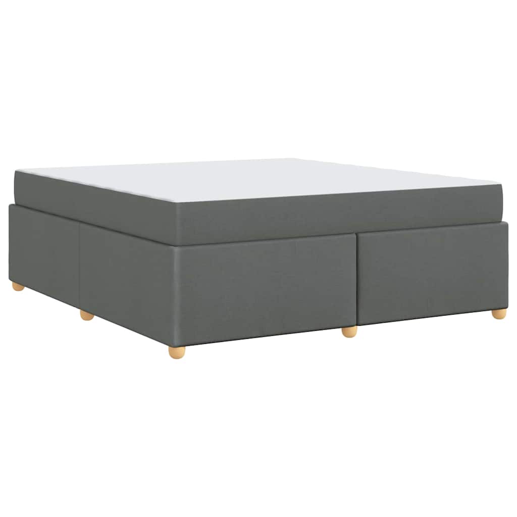 Struttura del letto Grigio scuro 180 x 200 cm Tessuto