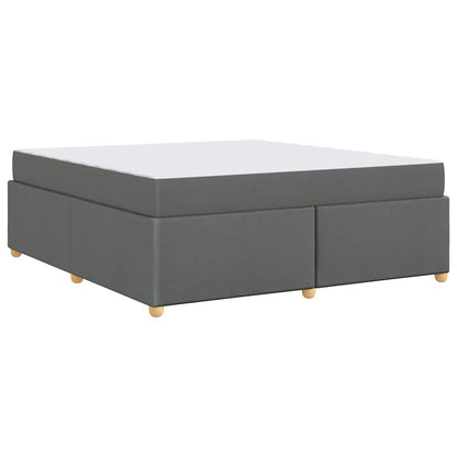 Struttura del letto Grigio scuro 180 x 200 cm Tessuto