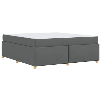 Struttura del letto Grigio scuro 180 x 200 cm Tessuto
