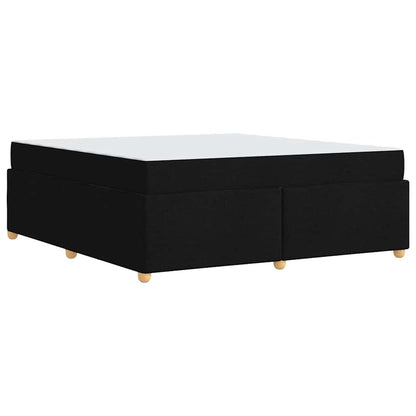 Struttura del letto con materasso Nero 180 x 200 cm Tessuto - homemem39