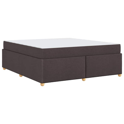 Struttura del letto Marrone scuro 180 x 200 cm Tessuto