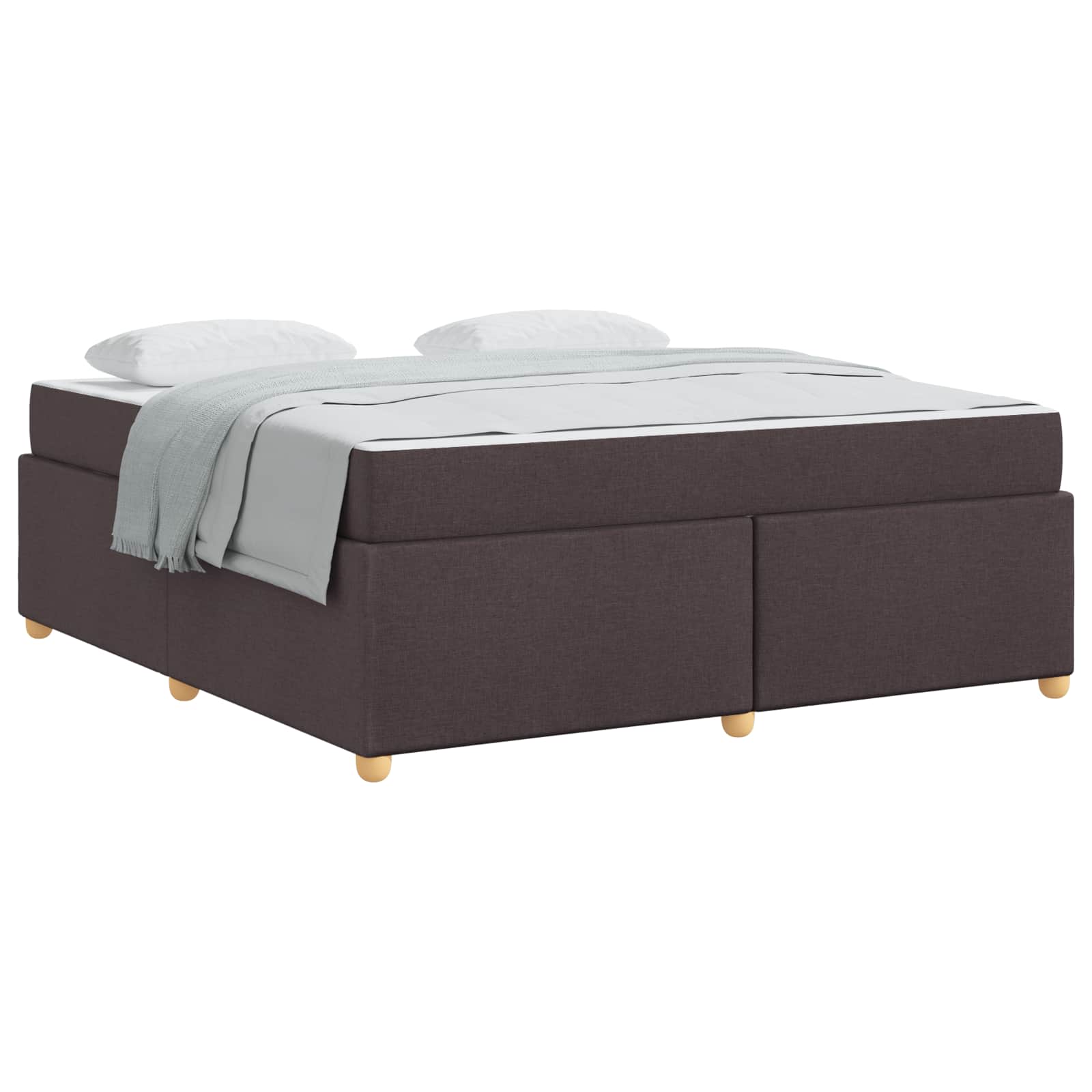 Struttura del letto Marrone Scuro 180 x 200 cm Tessuto | homemem39